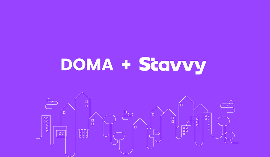 A graphic of the Doma Title Insurance, Inc. and Stavvy collaboration