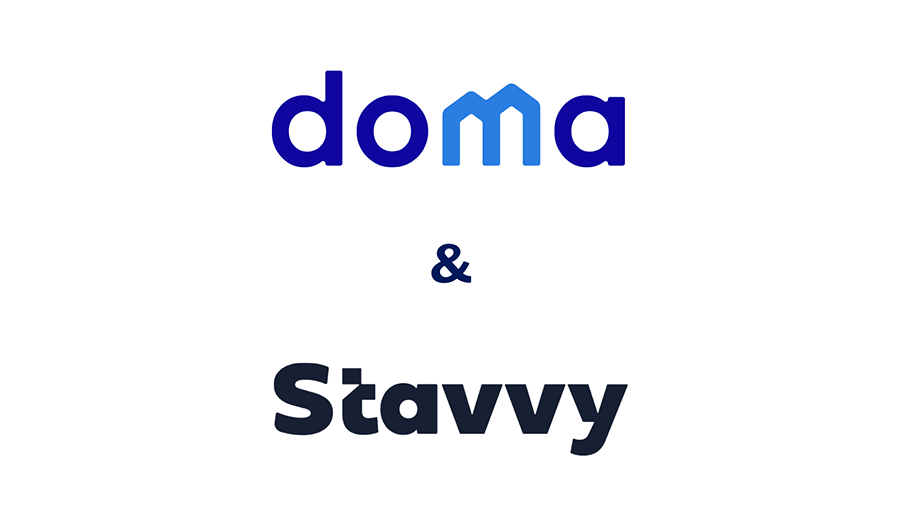 A graphic of the Doma Title Insurance, Inc. logo and Stavvy logo