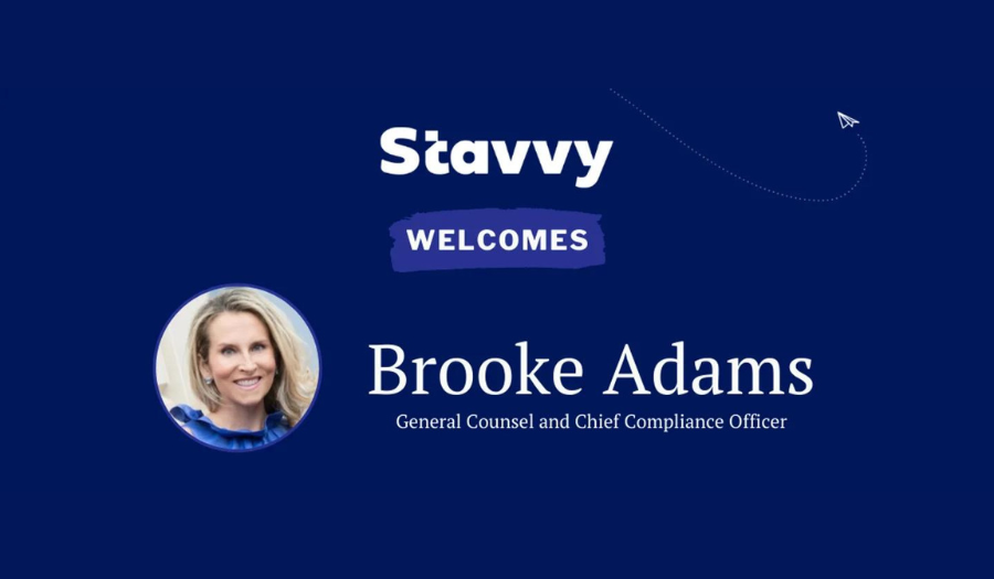 Stavvy Appoints Brooke Adams, as General Counsel