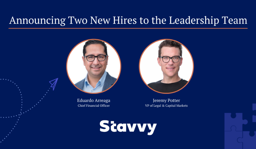 Press Release: Stavvy Appoints New Chief Finance Officer and Vice President of Legal